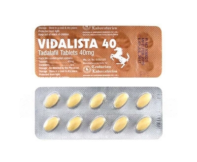 VIDALISTA 40 Tadalafil 40mg. Best price for 10 Tablets