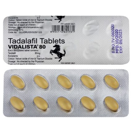 VIDALISTA 80 Tadalafil 80mg.